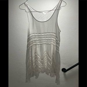 Free People Intimates: Voile and Lace Trapeze Slip.